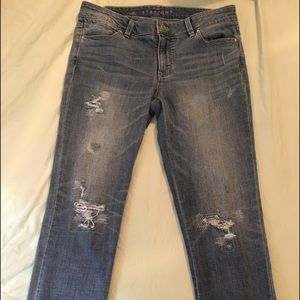 White House black market cropped skinny jeans